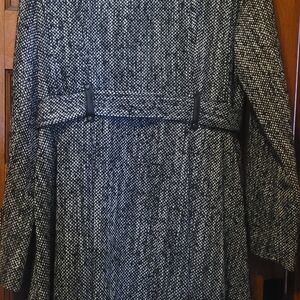 Steve Madden Black and White Trench Coat